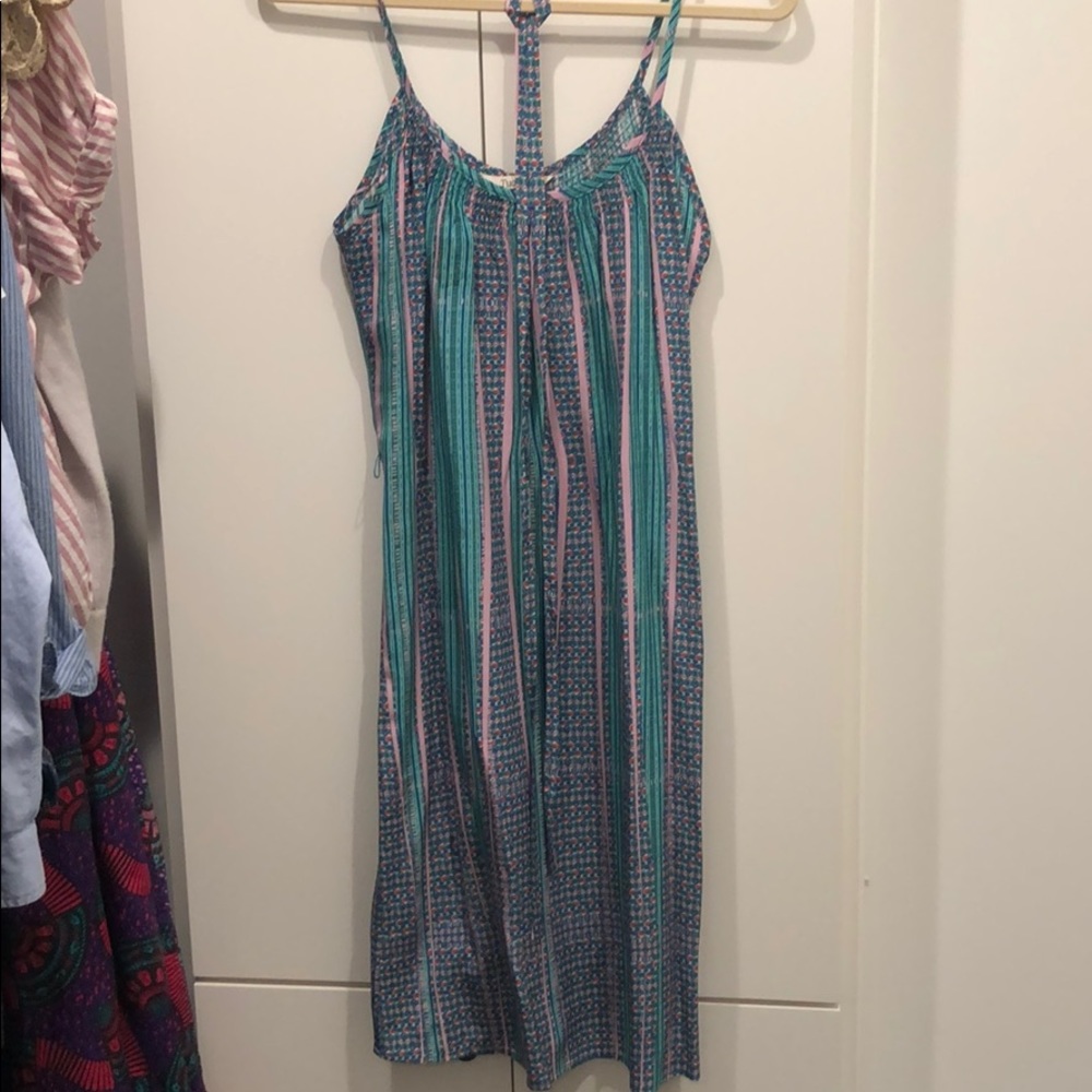 Tucker silk dress